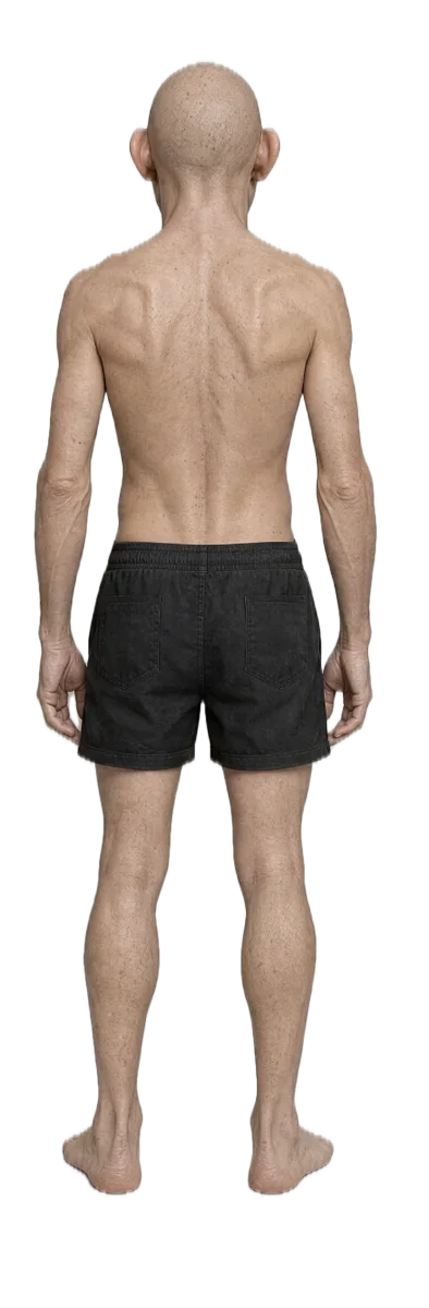 Trollface, back view